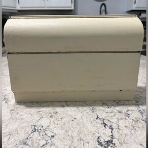 Paper Towel Wax Paper And Foil Holder Vintage Retro Metal Cream